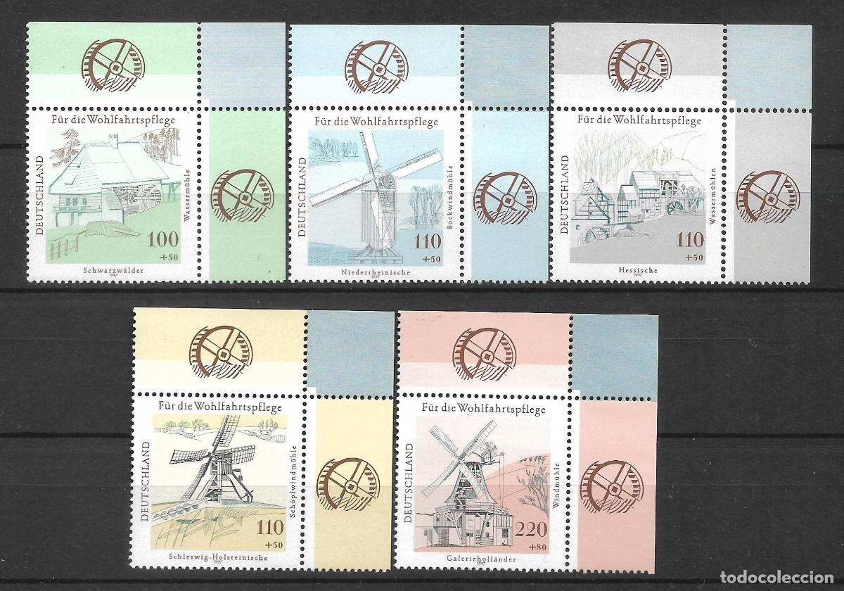 Sellos: alemania 1997 michel 1948/1952 ** mnh esquina de hoja - 1/15
