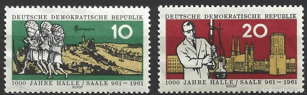 Sellos: SELLOS** DE ALEMANIA DEMOCRATICA 1961, YT 549/ 50