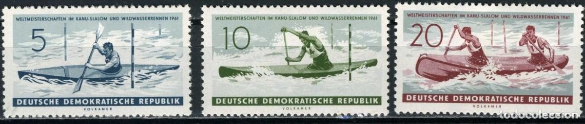 Sellos: SELLOS** DE ALEMANIA DEMOCRATICA 1961, YT 551/ 53