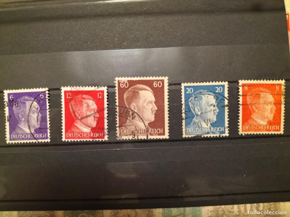 Sellos: Ssellos con la efigie de Adolfo Hitler 1934/1940 (III Reich Hitler- Nazi- Alemania) WWII