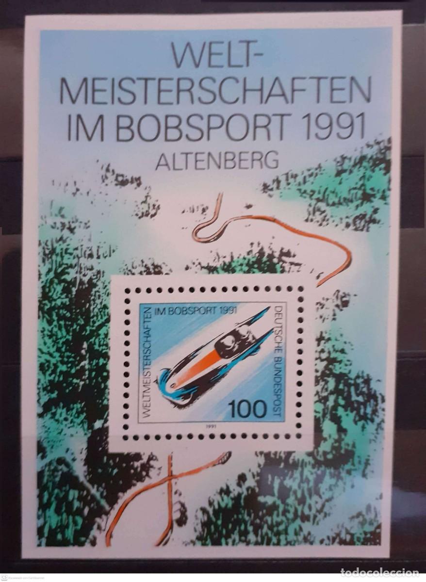 Sellos: ALEMANIA H.B. n&ordm; 22** Campeonatos del mundo de bobsleigh en Altenberg