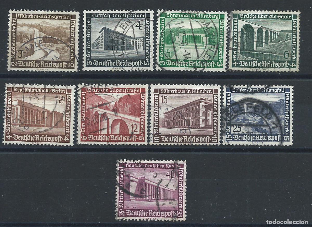 Sellos: Allemagne Empire N&deg;582/90 Obl (FU) 1936 - Secours d'Hiver