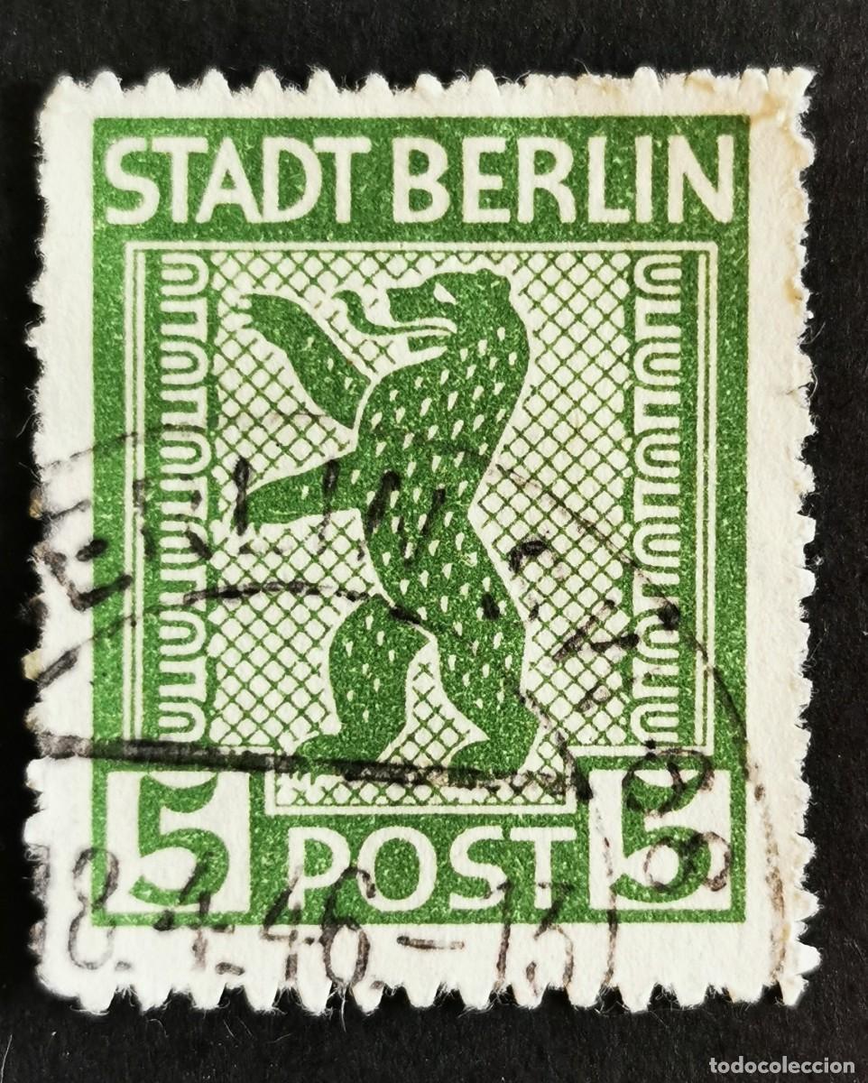 Sellos: Sello Alemania Ocupaci&oacute;n Berl&iacute;n 1945, Ciudad de Berl&iacute;n, 5 Reichspfennig Michel: DD 1AA IV