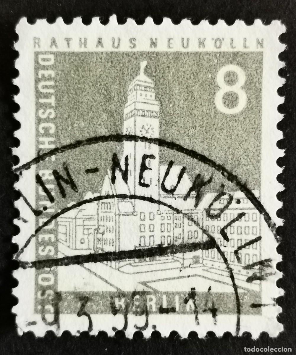 Sellos: Sello Alemania Berl&iacute;n 1956, Ayuntamiento de Neuk&ouml;lln, 8 Pf. Michel: DE-BE 143xw
