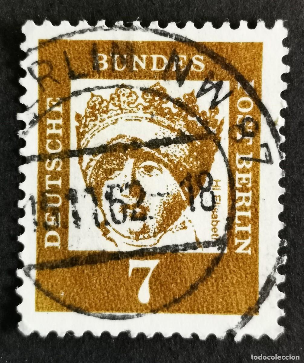 Sellos: Sello Alemania Berl&iacute;n 1961, Alemanes distinguidos: Isabel Turingia, 7 Pf. Michel: DE-BE 200