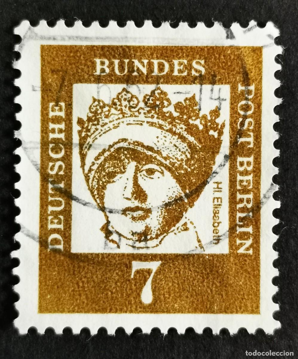 Sellos: Sello Alemania Berl&iacute;n 1961, Alemanes distinguidos: Isabel Turingia, 7 Pf. Michel: DE-BE 200