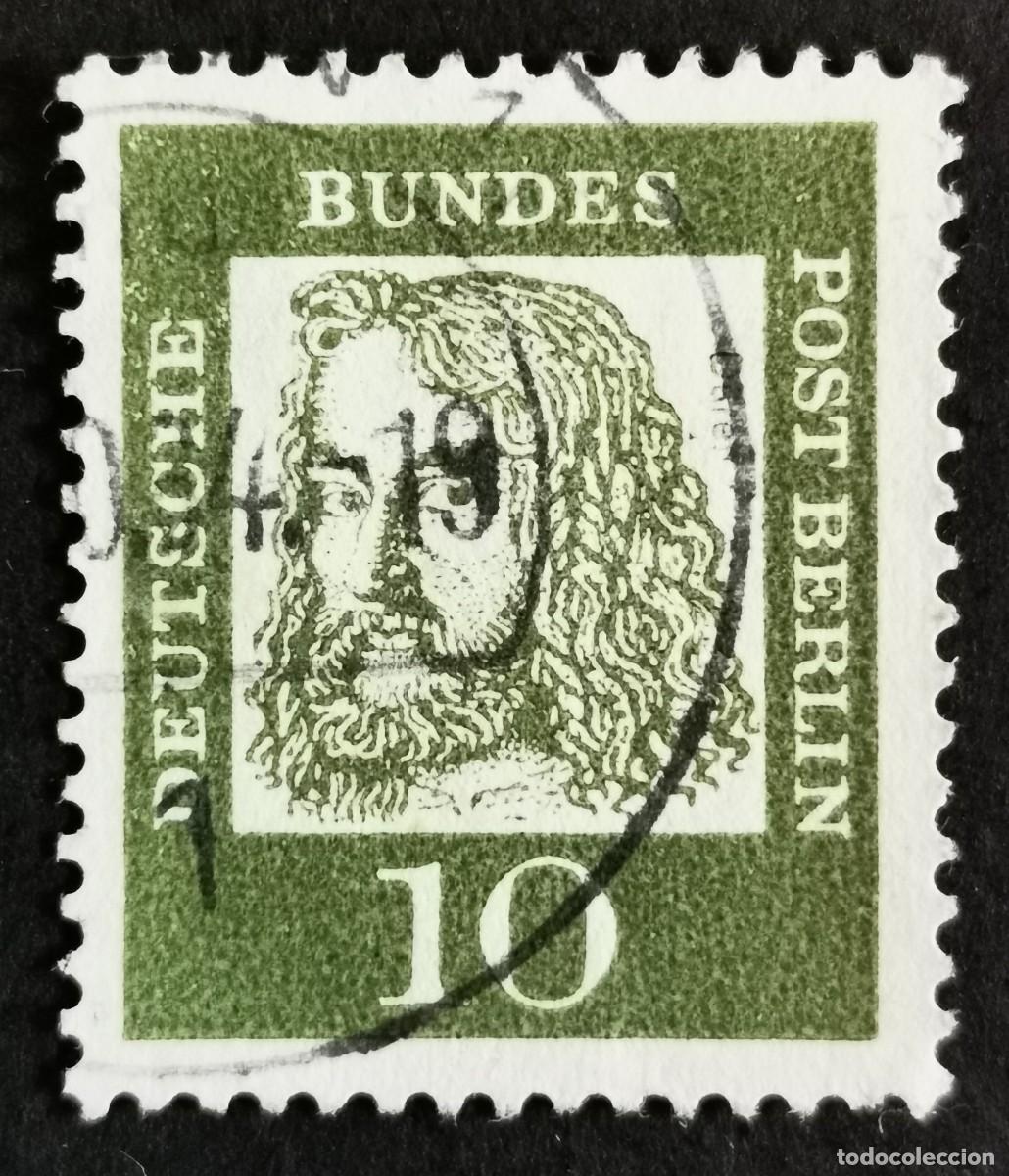 Sellos: Sello Alemania Berl&iacute;n 1961, Alemanes distinguidos: Albrecht D&uuml;rer, 10 Pf. Michel: DE-BE 202