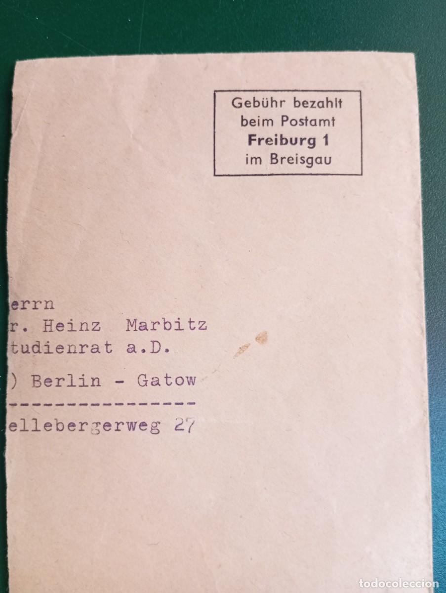 Sellos: ALEMANIA, RECORTE DE SOBRE CON MARCA DE FRANQUEO PAGADO.