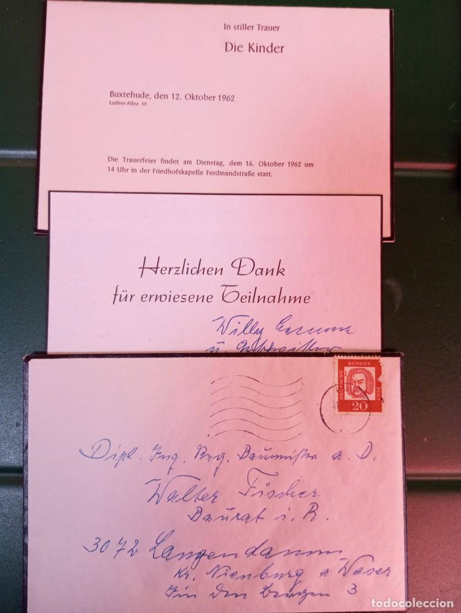 Sellos: ALEMANIA, 1962, CORRESPONDENCIA DE LUTO
