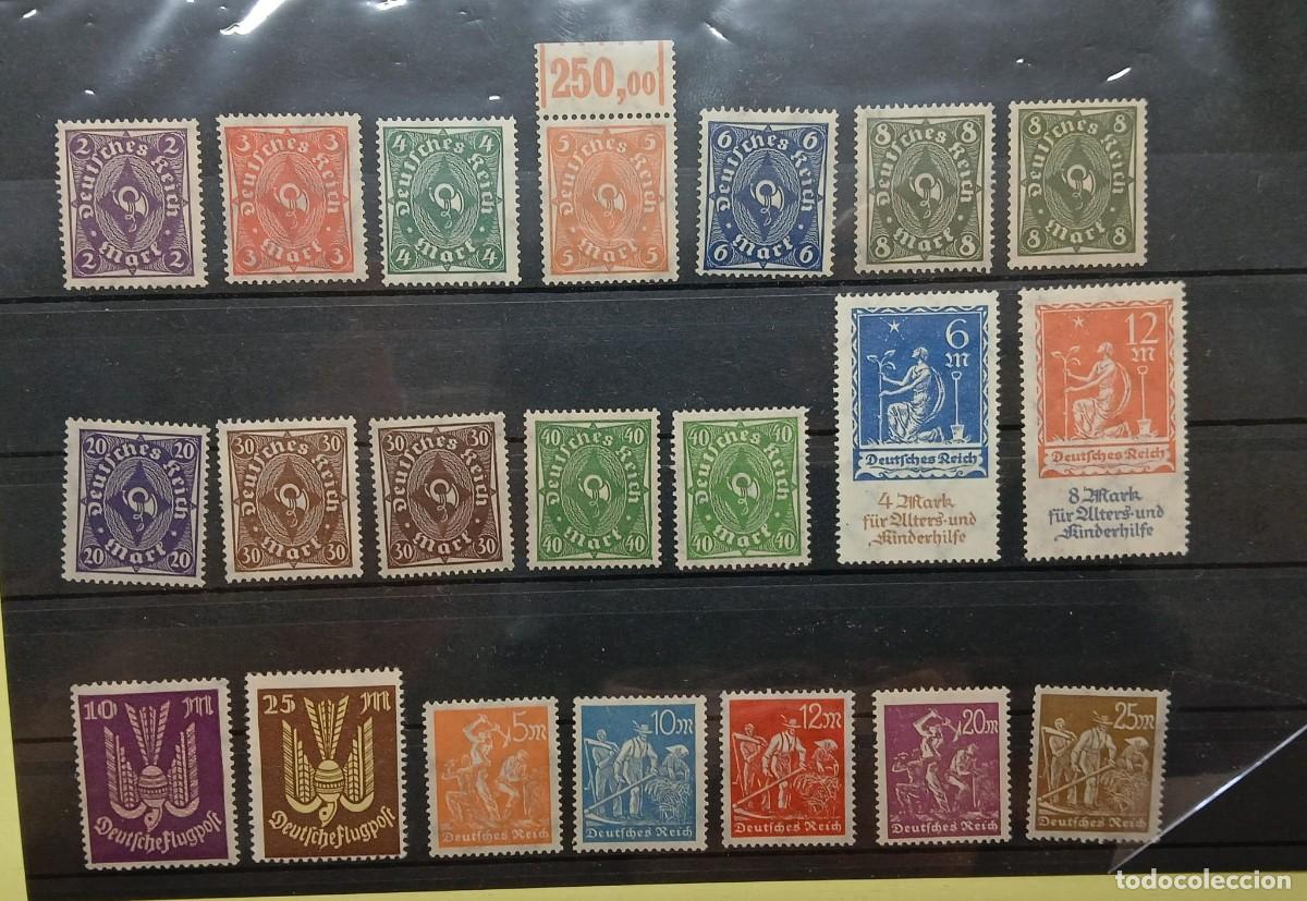 Sellos: Gran lote sellos Hiperinflaci&oacute;n de 1923 TODOS MNH