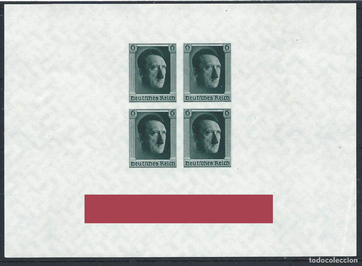 Sellos: Allemagne Empire Bloc N&deg;9** (MNH) 1937 - Effigie chef d'&eacute;tat