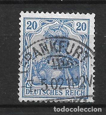 Sellos: alemania reich 1902 michel 72 usado frankfurt - 33/23