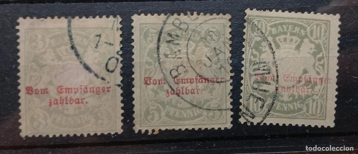 Sellos: Portomarken Bayern 1888