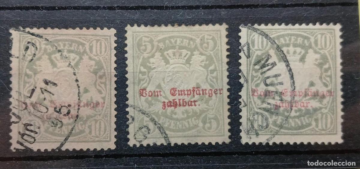 Sellos: Portomarken Bayern 1888