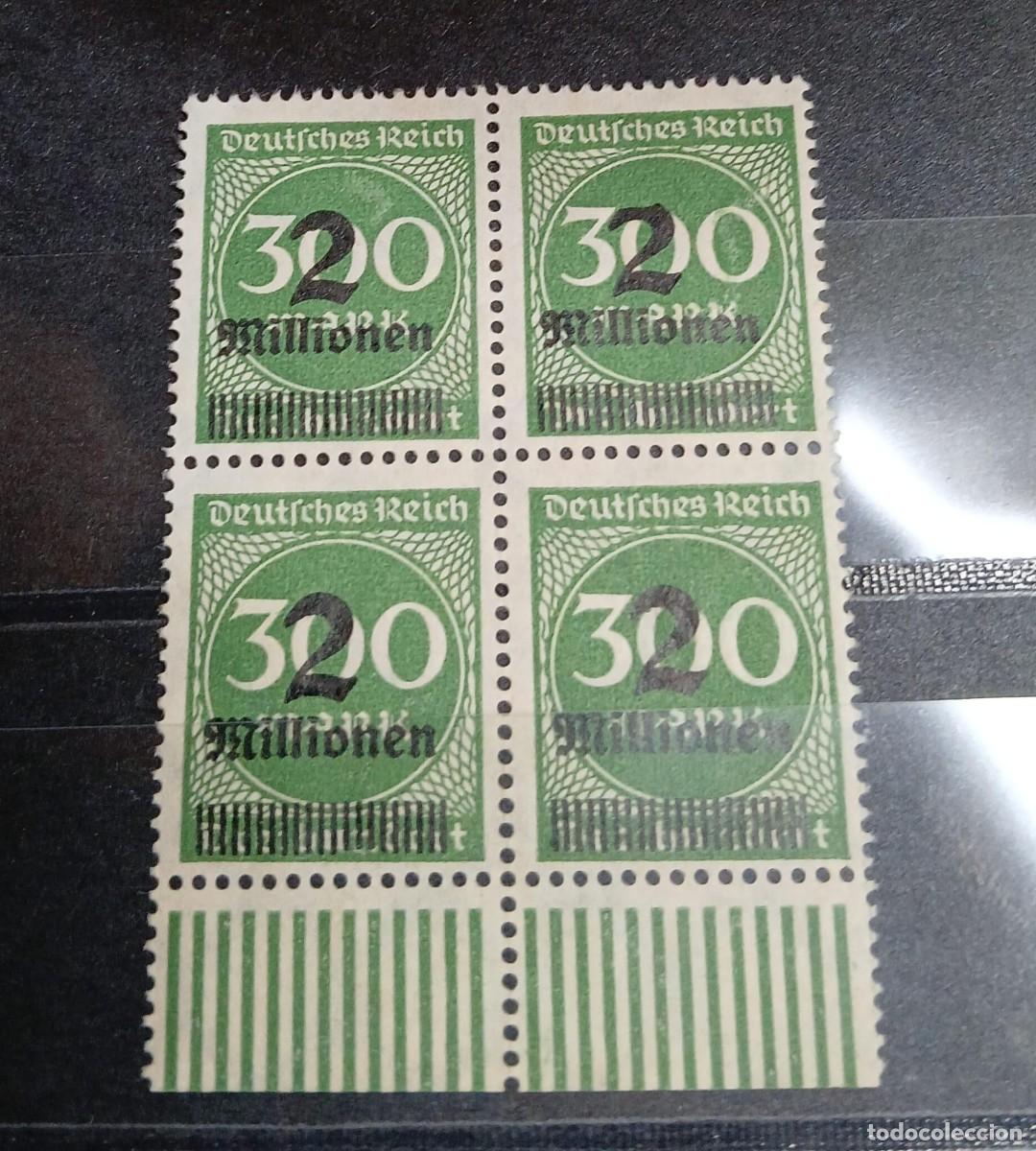 Sellos: ERROR en sobrecargo. imperio alem&aacute;n 1923