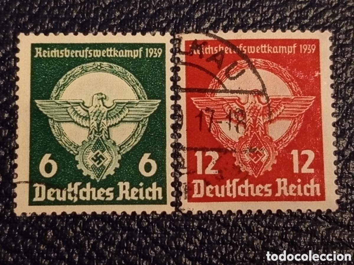 Sellos: Pareja Sellos Alemania 1939 Reichsberufswettkampf Cat. Michel 688/689