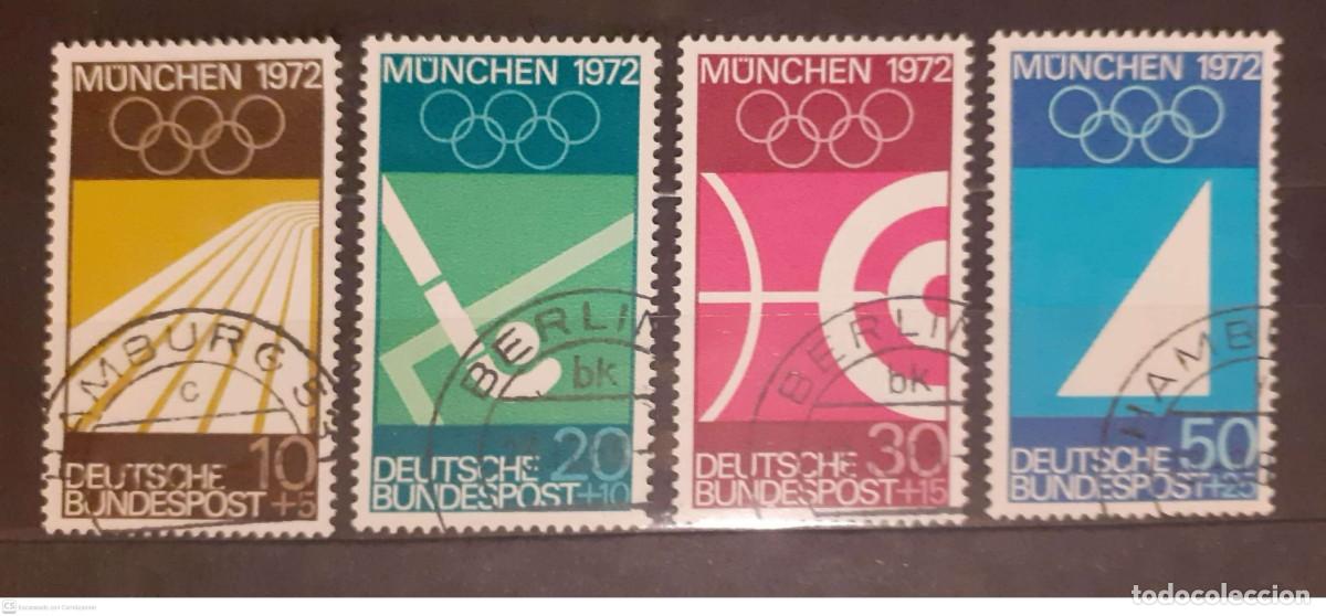 Sellos: ALEMANIA n&ordm; 450/53&ordm; Preol&iacute;mpicos de los Juegos Ol&iacute;mpicos de Munich. Serie completa