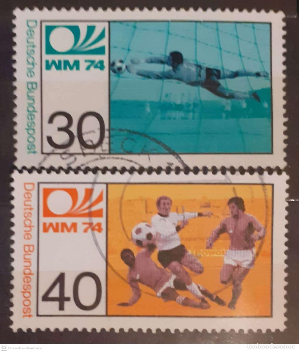 Sellos: ALEMANIA n&ordm; 657/58&ordm; Copa mundial de f&uacute;tbol. Serie completa
