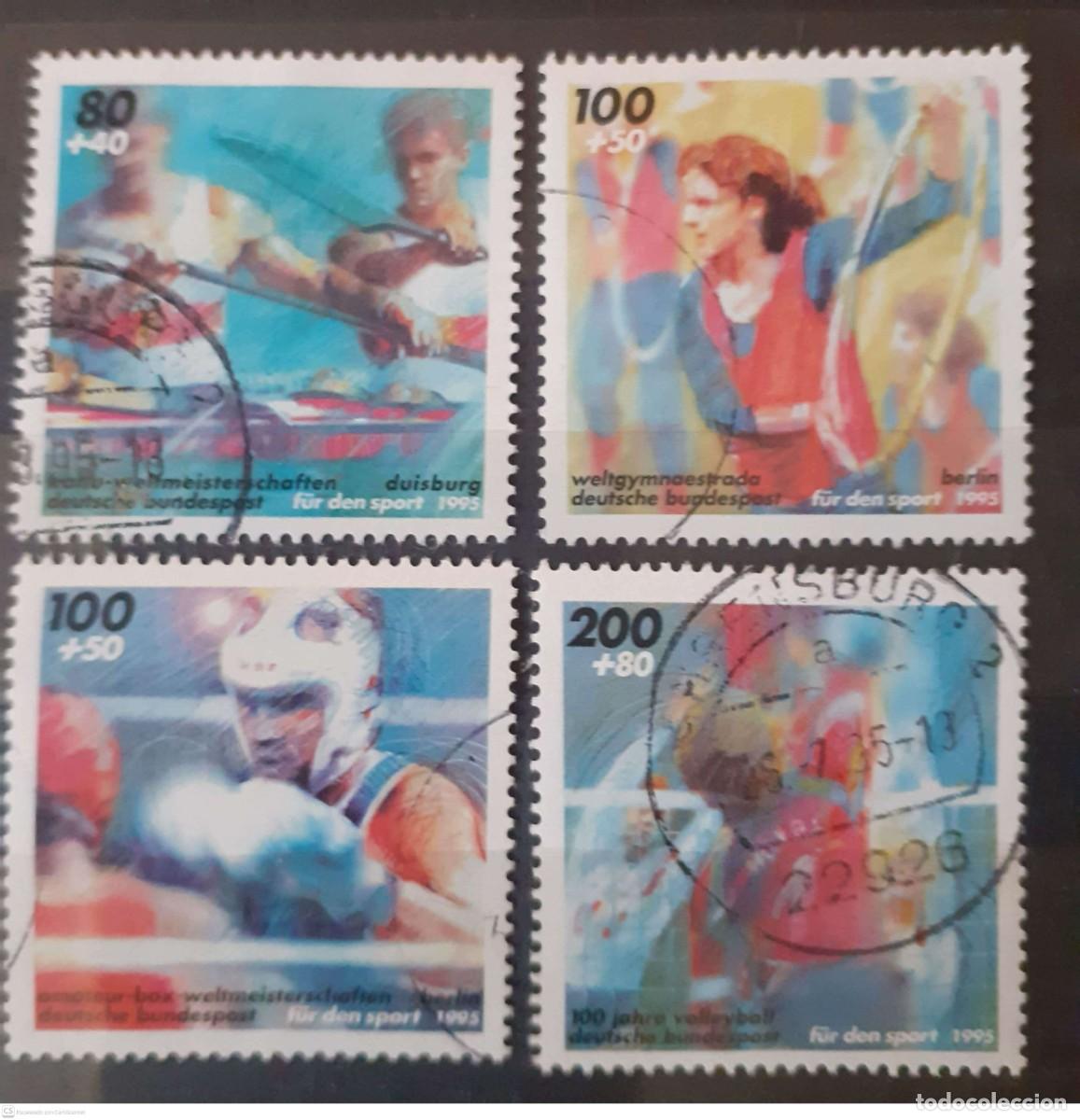 Sellos: ALEMANIA n&ordm; 1609/1612&ordm; Acontecimientos deportivos internacionales. Serie completa