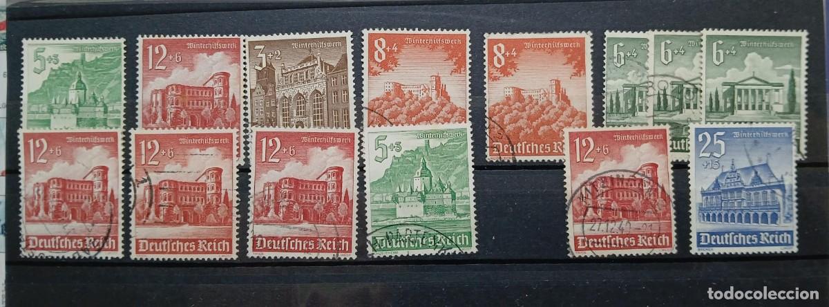 Sellos: Peque&ntilde;a acumulaci&oacute;n de winterhilfswerk bauwerke 1940