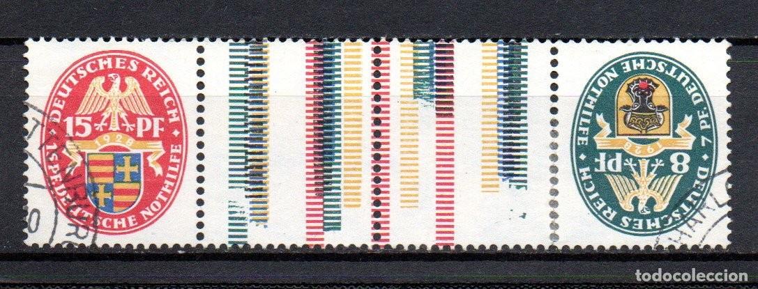 Sellos: ALEMANIA TERCER REICH. 1928/29. ESCUDOS. COMBINACION. KZ 10