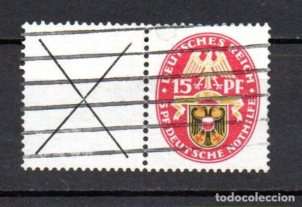 Sellos: ALEMANIA TERCER REICH. 1928/29. ESCUDOS. COMBINACION. W 36