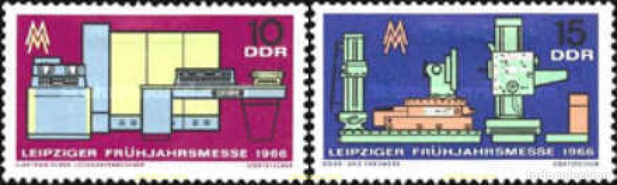 Sellos: 150626 MNH ALEMANIA DEMOCRATICA 1966 FERIA DE PRIMAVERA DE LEIPZIG