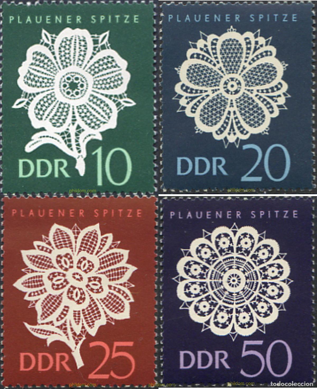 Sellos: 150632 MNH ALEMANIA DEMOCRATICA 1966 BORDADOS