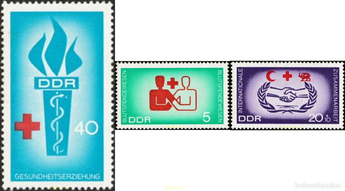Sellos: 150635 MNH ALEMANIA DEMOCRATICA 1966 DONACION DE SANGRE