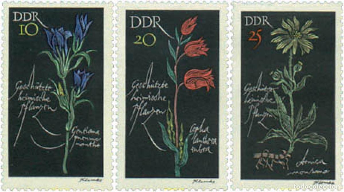 Sellos: 99407 MNH ALEMANIA DEMOCRATICA 1966 PLANTAS PROTEGIDAS