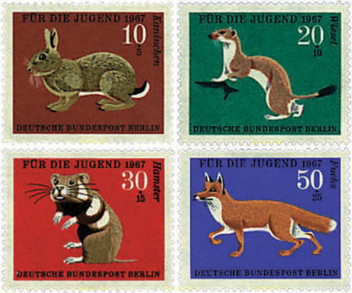 Sellos: 64680 MNH ALEMANIA. Berl&iacute;n 1967 PRO JUVENTUD