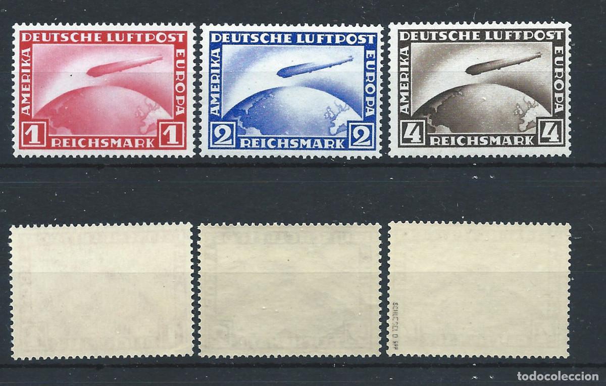 Sellos: Allemagne Empire PA N&deg;35/37** (MNH) 1928/31 - Graf Zeppelin