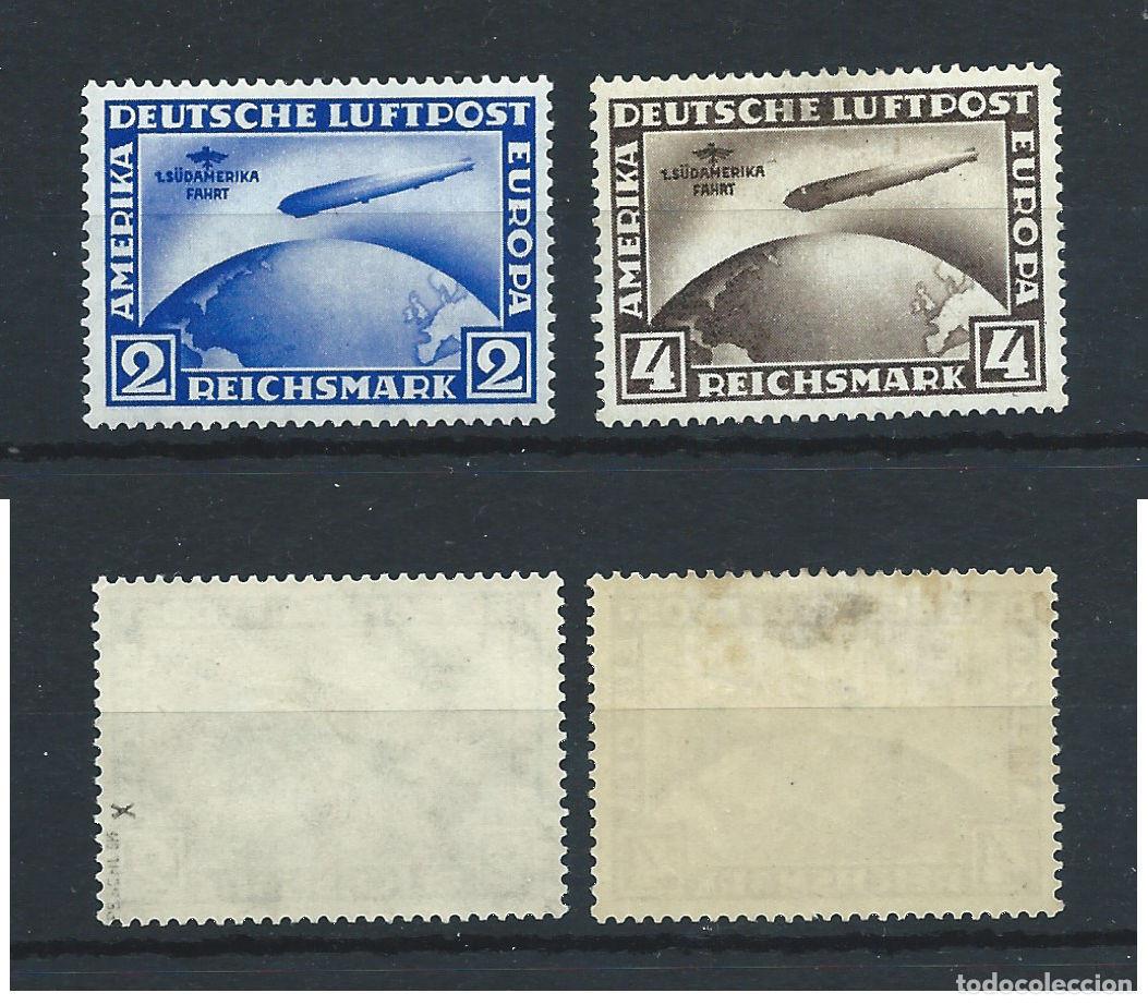 Sellos: Allemagne Empire PA N&deg;38/39**/* (MNH/MH) 1930 - Graf Zeppelin