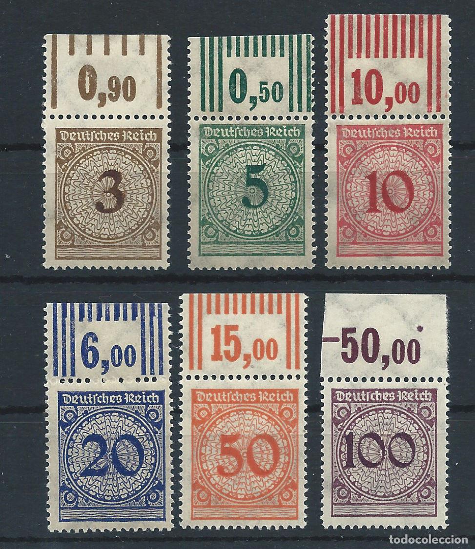 Sellos: Allemagne Empire N&deg;331/36** (MNH) 1923 - Chiffres
