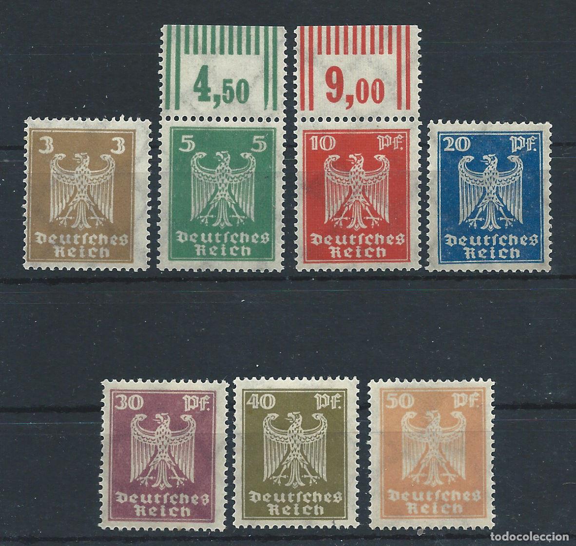 Sellos: Allemagne Empire N&deg;348/54**/* (MNH/MH) 1924/25 - Aigle