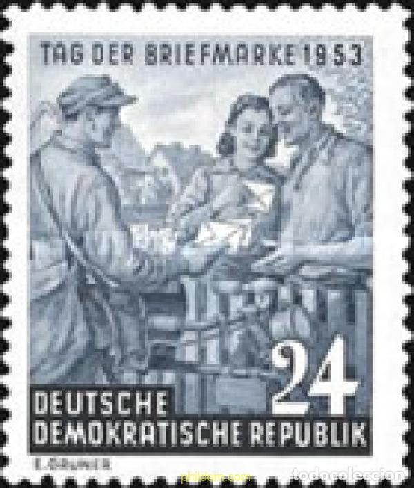 Sellos: 703472 HINGED ALEMANIA DEMOCRATICA 1953 DIA DEL SELLO