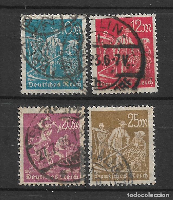 Sellos: alemania reich 1922 michel 239/242 usado 8&euro;- 1/3