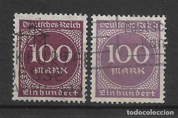 Sellos: alemania reich 1923 michel 268 a+b usado 4&euro;- 1/3