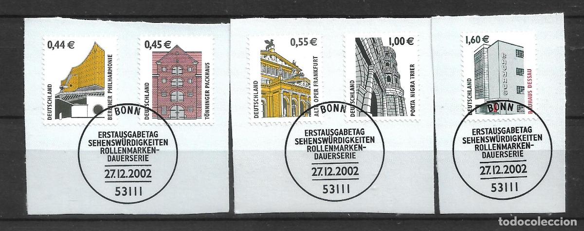 Sellos: alemania 2002 michel 2298/2302 usado 7.50&euro;- 1/3