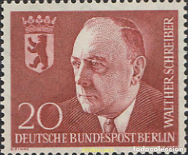 Sellos: 130993 MNH ALEMANIA. Berl&iacute;n 1960 2 ANIVERSARIO DE LA MUERTE DE DR. WALTHER SCHREIBER