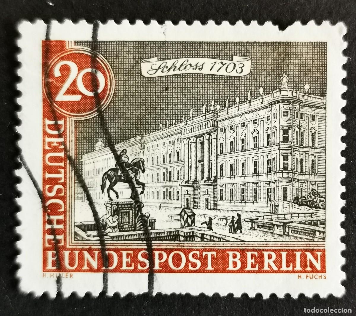 Sellos: Sello Alemania Berl&iacute;n 1962, Palacio de Berl&iacute;n (1703), 20 Pf Michel: DE-BE 221