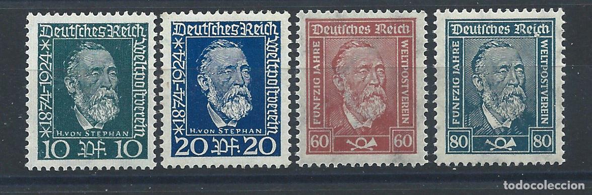 Sellos: Allemagne Empire N&deg;359/62** (MNH) 1924 - Cinquantenaire de l'U.P.U.