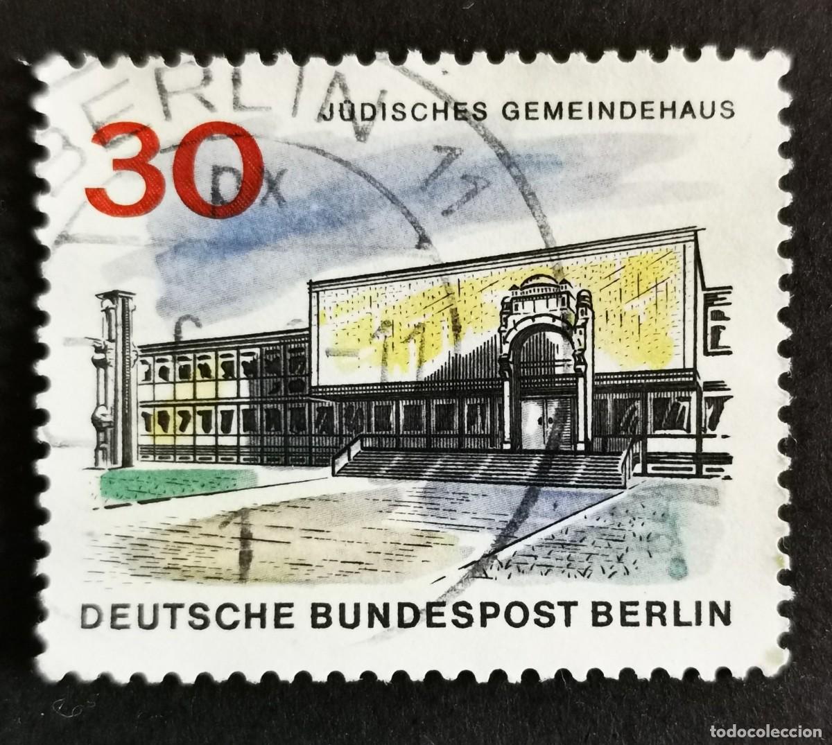 Sellos: Sello Alemania Berl&iacute;n 1966, El nuevo Berl&iacute;n Ayuntamiento jud&iacute;o, 30 Pf Michel: DE-BE 257