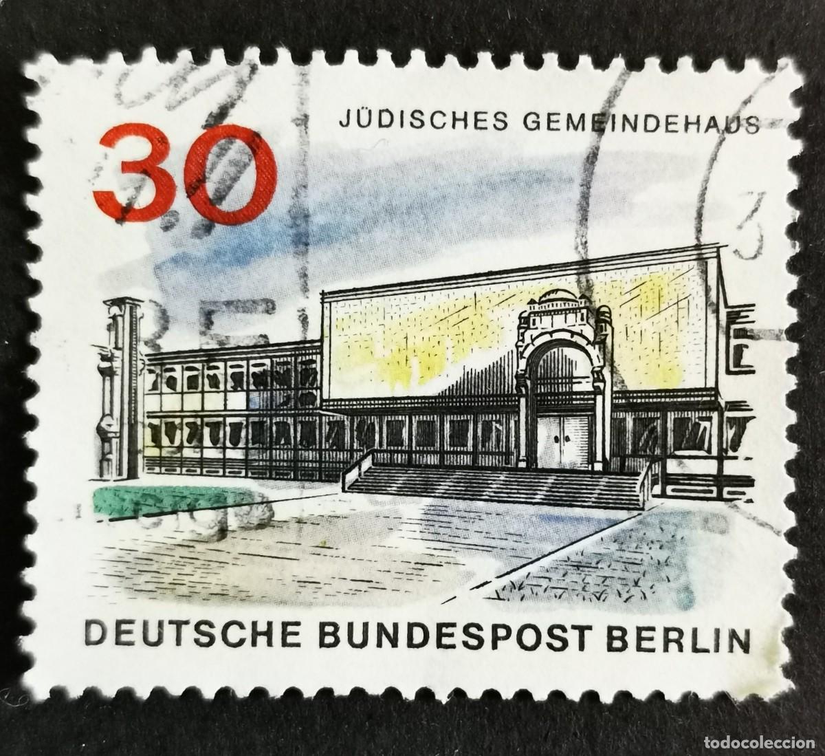 Sellos: Sello Alemania Berl&iacute;n 1966, El nuevo Berl&iacute;n Ayuntamiento jud&iacute;o, 30 Pf Michel: DE-BE 257
