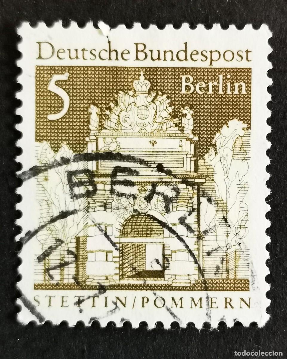 Sellos: Sello Alemania Berl&iacute;n 1966, Puerta de Berl&iacute;n, Stettin, 5 Pf Michel: DE-BE 270
