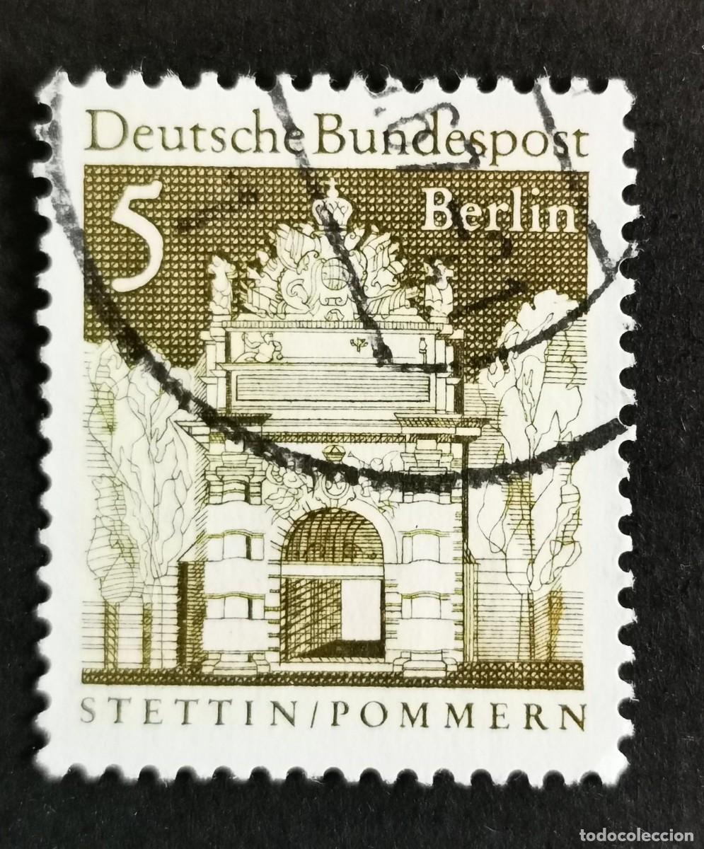 Sellos: Sello Alemania Berl&iacute;n 1966, Puerta de Berl&iacute;n, Stettin, 5 Pf Michel: DE-BE 270