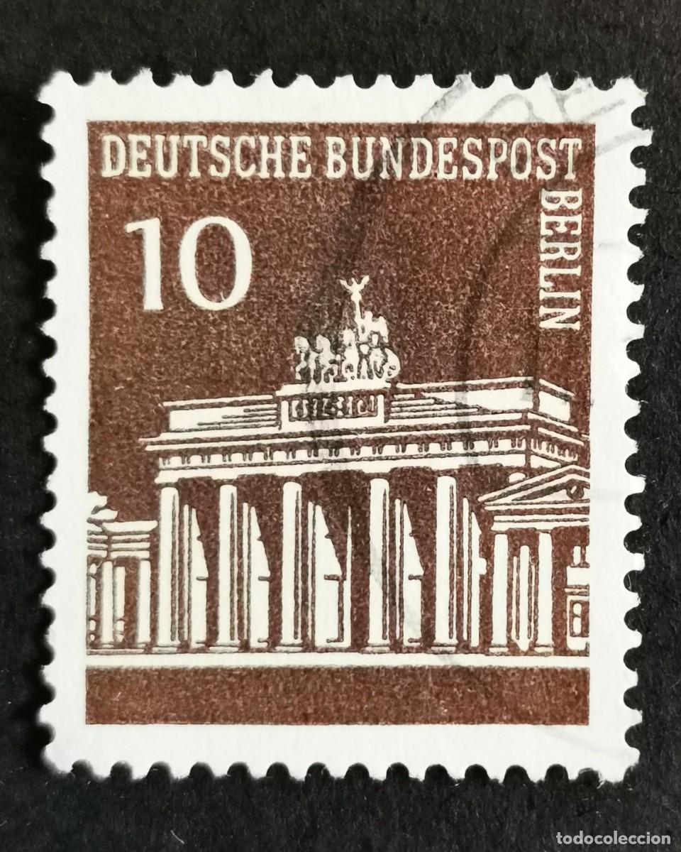 Sellos: Sello Alemania Berl&iacute;n 1966, Puerta de Brandeburgo, 10 Pf Michel: DE-BE 286