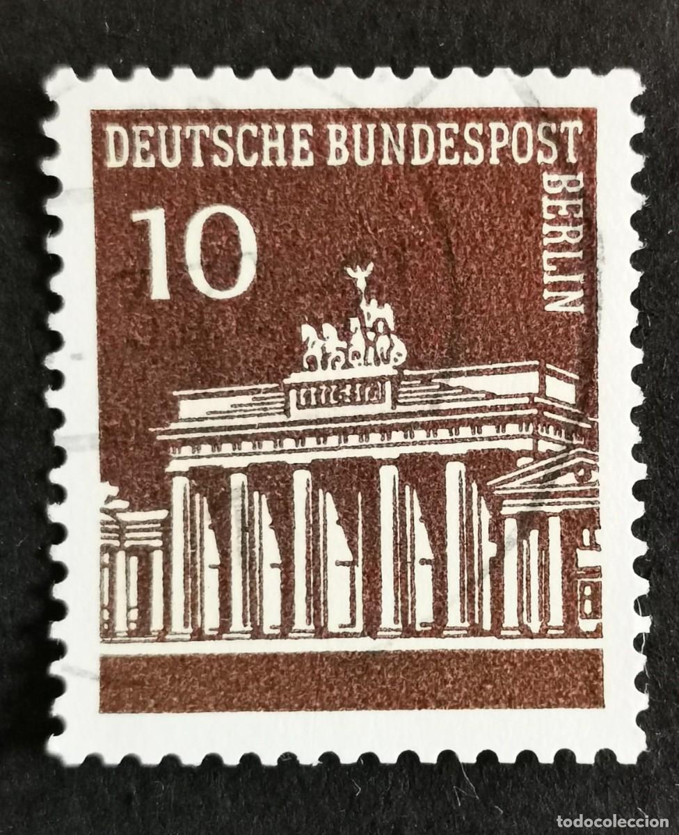 Sellos: Sello Alemania Berl&iacute;n 1966, Puerta de Brandeburgo, 10 Pf Michel: DE-BE 286
