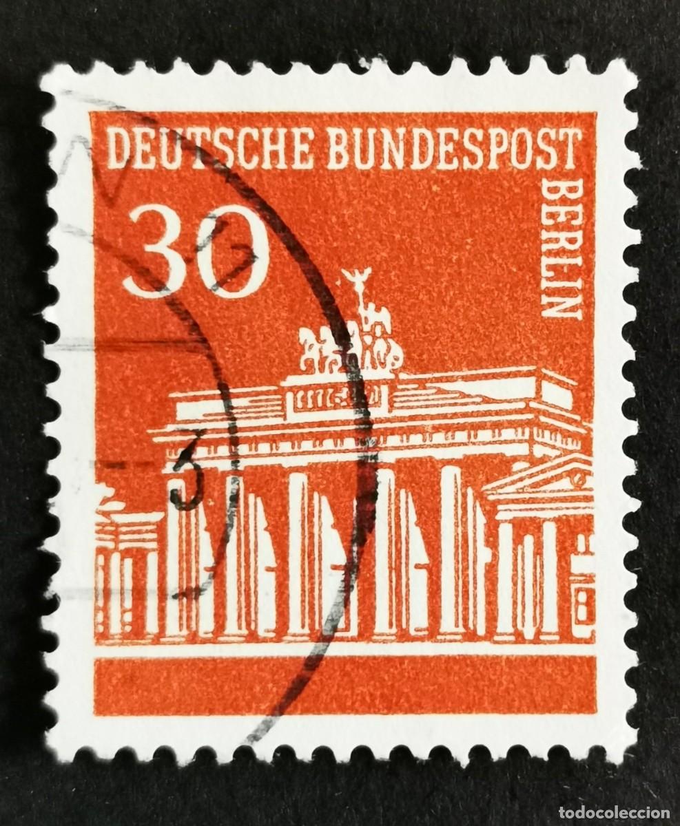 Sellos: Sello Alemania Berl&iacute;n 1966, Puerta de Brandeburgo, 30 Pf Michel: DE-BE 288