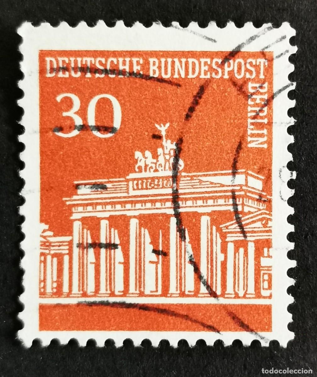 Sellos: Sello Alemania Berl&iacute;n 1966, Puerta de Brandeburgo, 30 Pf Michel: DE-BE 288